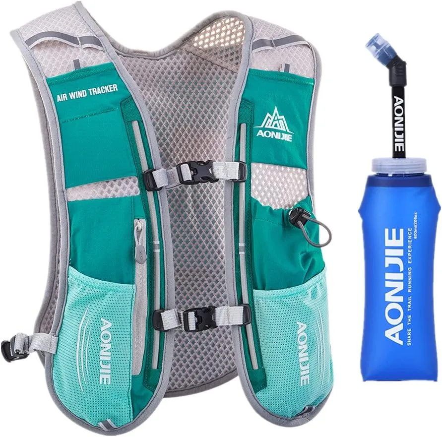 Lovtour Premium Running Race Hydration Vest Pack for Marathon, Cycling, Hiking with Soft Water Bottle As Gift