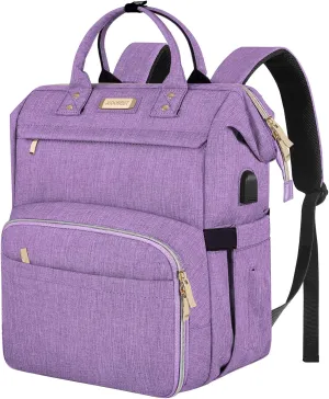 Lunch Bag Backpack, Insulated Cooler Backpack Lunch Box Laptop Backpack with USB Port for Women Men