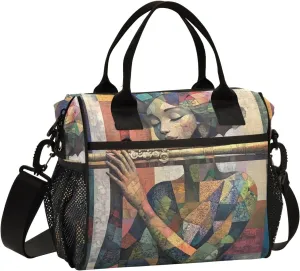 Lunch Tote Bags for Men lunch Box Lunch Cooler Bag Large Work Flute Player Leakproof Office Picnic Travel Lunch Bag M