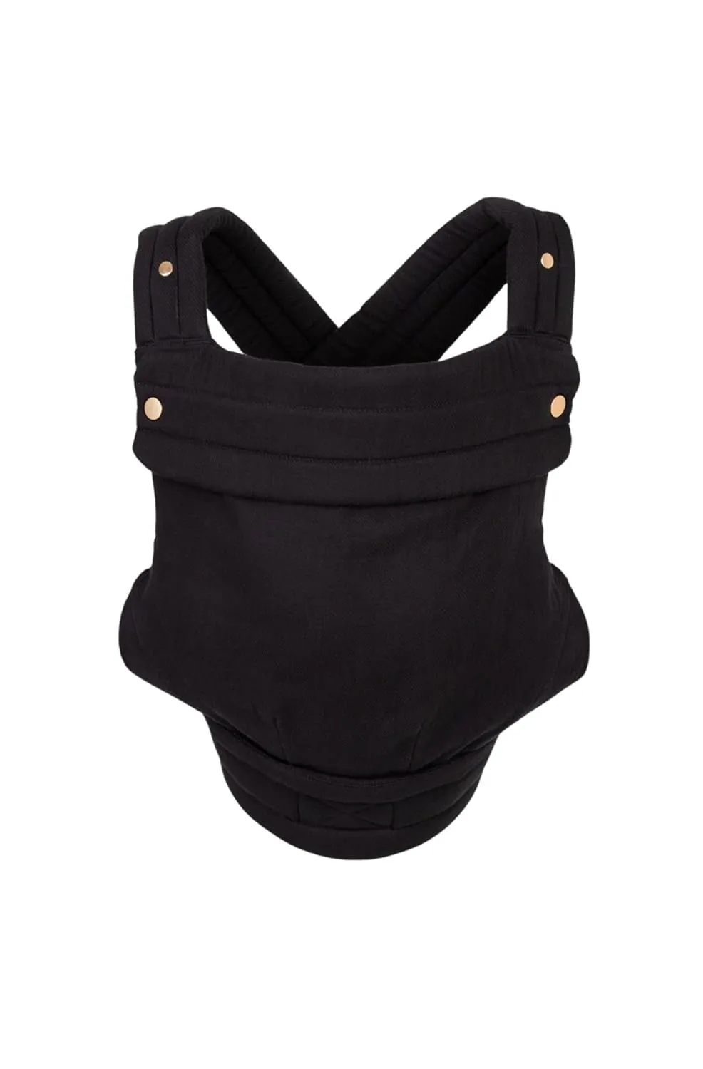 Mabē Monarch Ergonomic Baby Carrier - Premium Cotton Soft Structured Infant Carrier with Hip Healthy Design, 3 Carry Positions for Newborn to Toddler (7-35lbs), Breathable (Ebony)