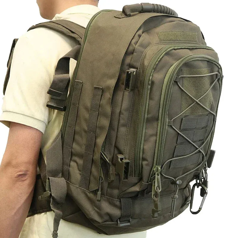 Male Travel Tactical backpack  Expandable , 3 Day Assault Pack Rucksacks