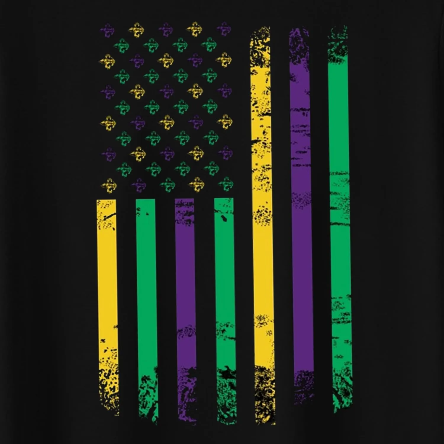 Mardi Gras Shirt for Men Tie Dye Fat Tuesday Carnival Tee Top New Orleans NOLA Fleur De Lis Parade T-Shirt