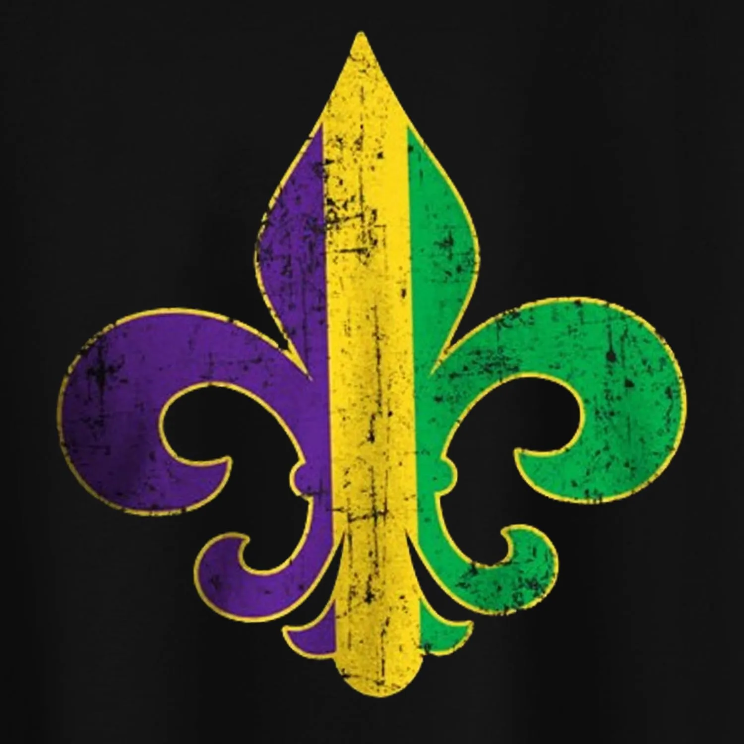 Mardi Gras Shirt for Men Tie Dye Fat Tuesday Carnival Tee Top New Orleans NOLA Fleur De Lis Parade T-Shirt
