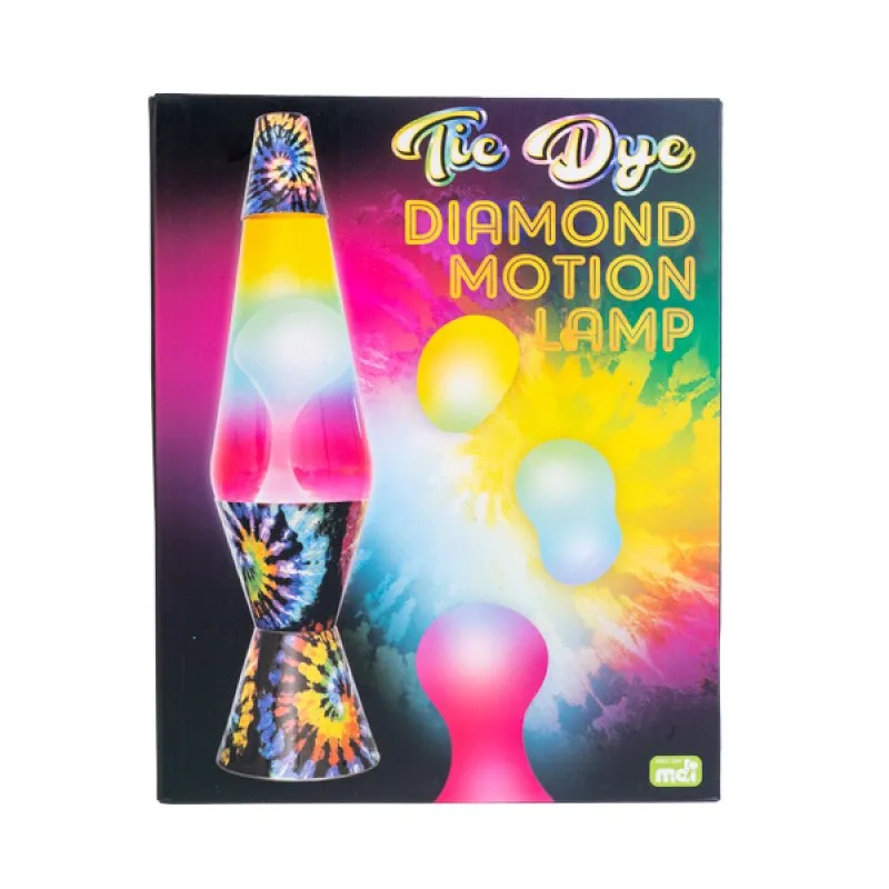 MDI Lava Lamp Diamond Motion 37cm Tall | Tie Dye