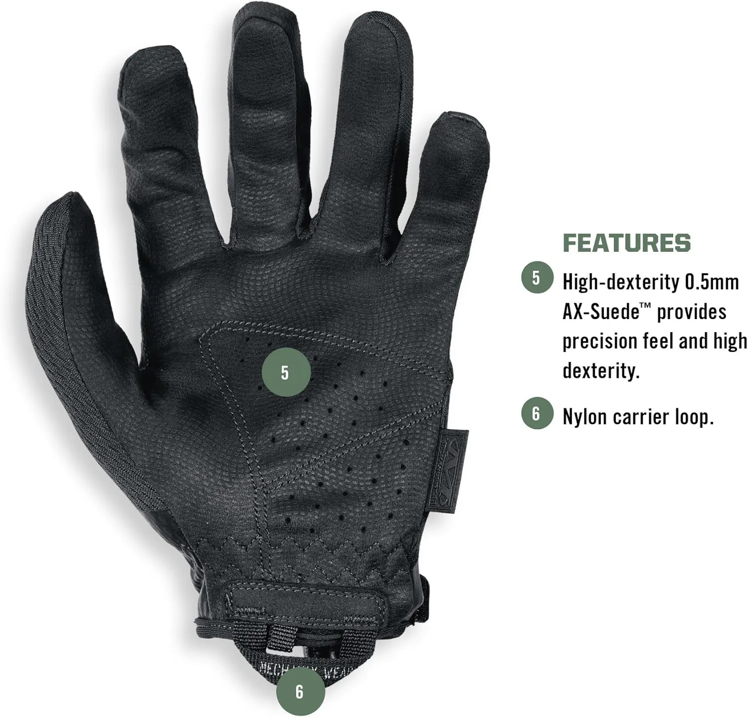 Mechanix Wear: Tactical Specialty 0.5mm High-Dexterity Work Gloves with Secure Fit and Precision Feel, Tactical Gloves for Airsoft, Paintball, Utility Use, Gloves for Men (Black, X-Large)