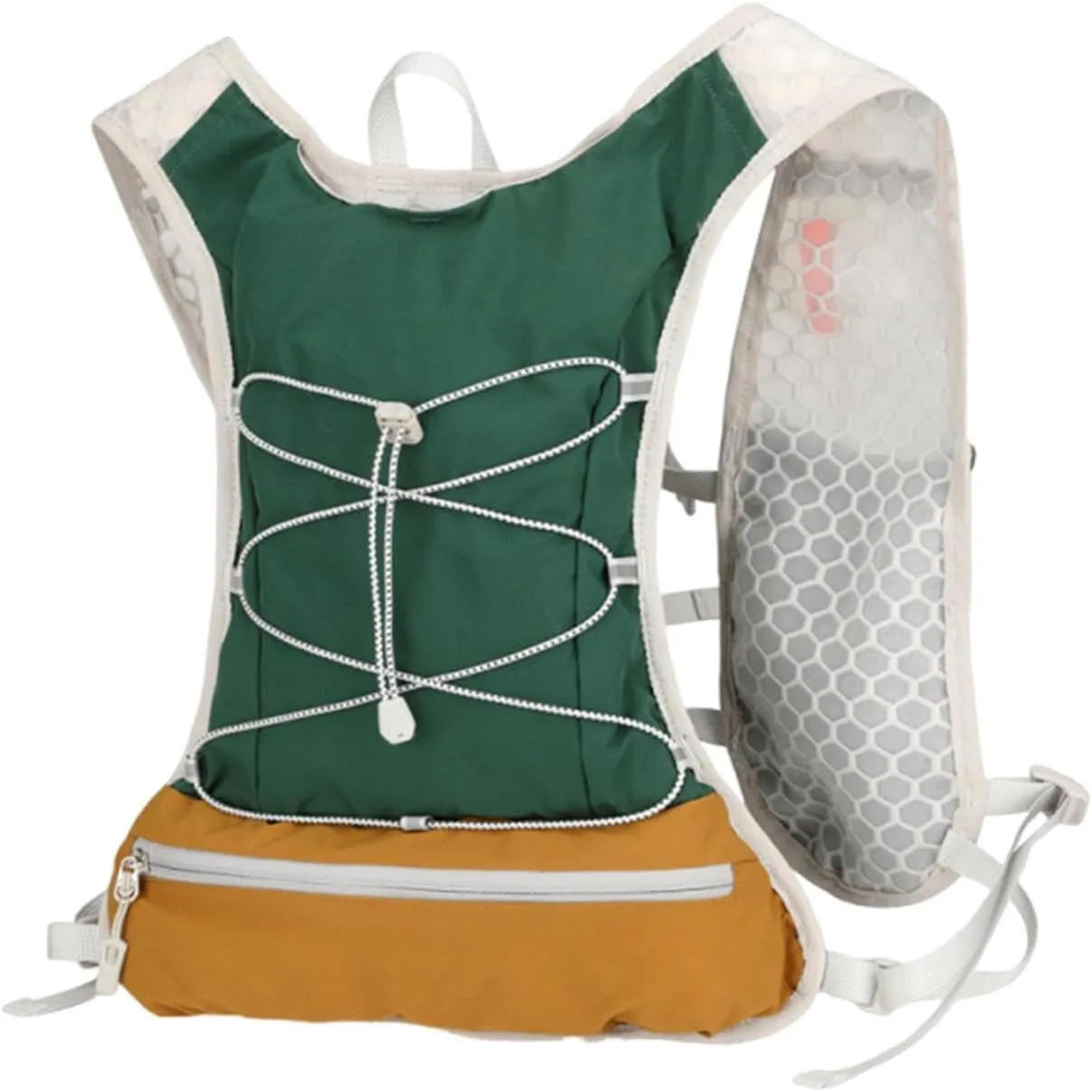 Men Running Vest Hydration Vest Breathable Reflective Strap Water Pack Sports Bag for Hiking Camping Climbing Race Cycling