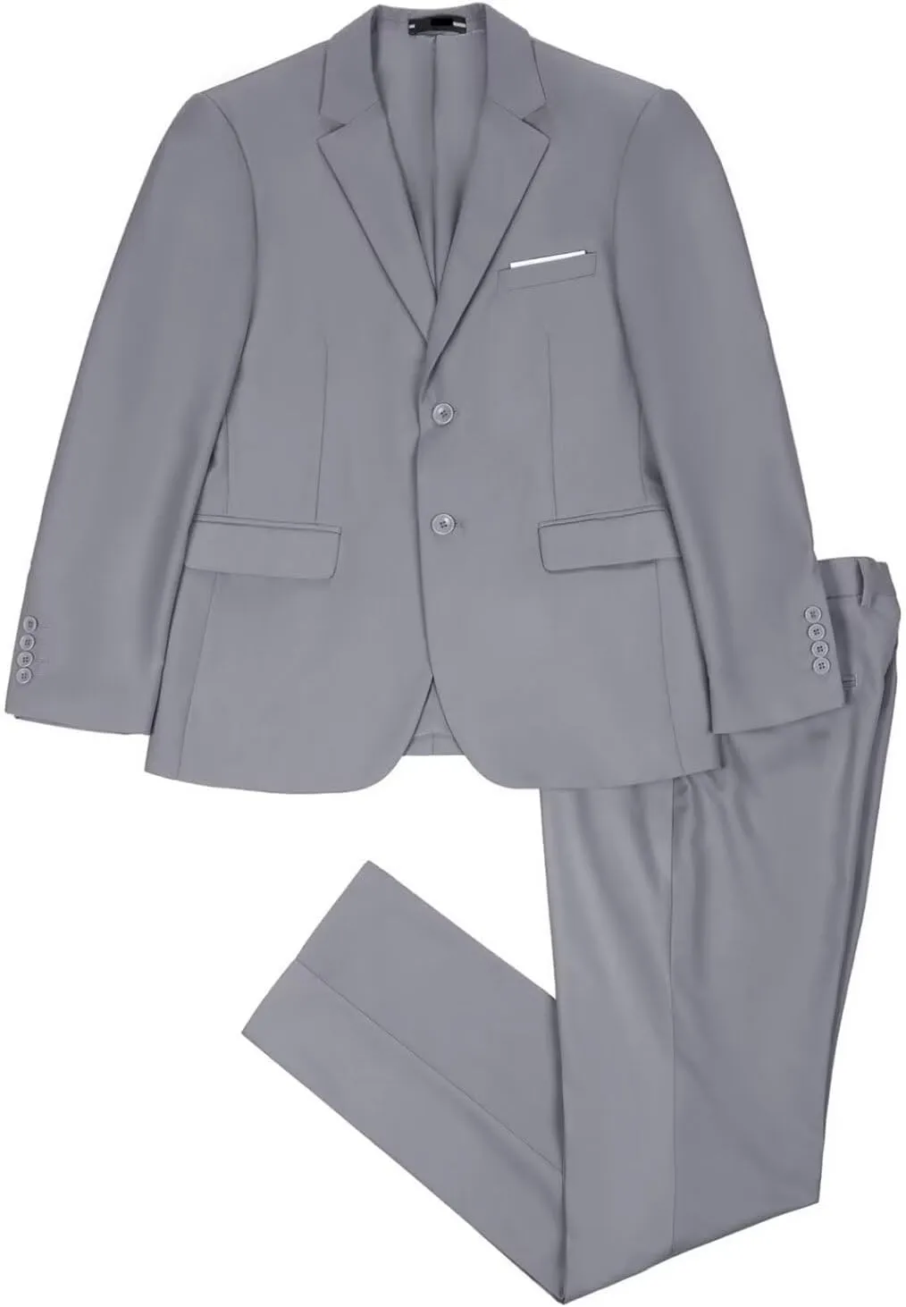 Mens 2 Piece Suit Set Slim Fit 2 Button Dress Suits Tuxedo Set Wedding Blazer Jacket Pants Tie Business Party Prom Suit