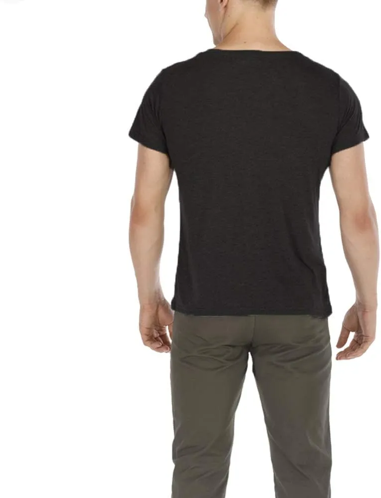 Men's Baby Carrier Soothe V Neck Short Sleeve Kangaroo T Shirt
