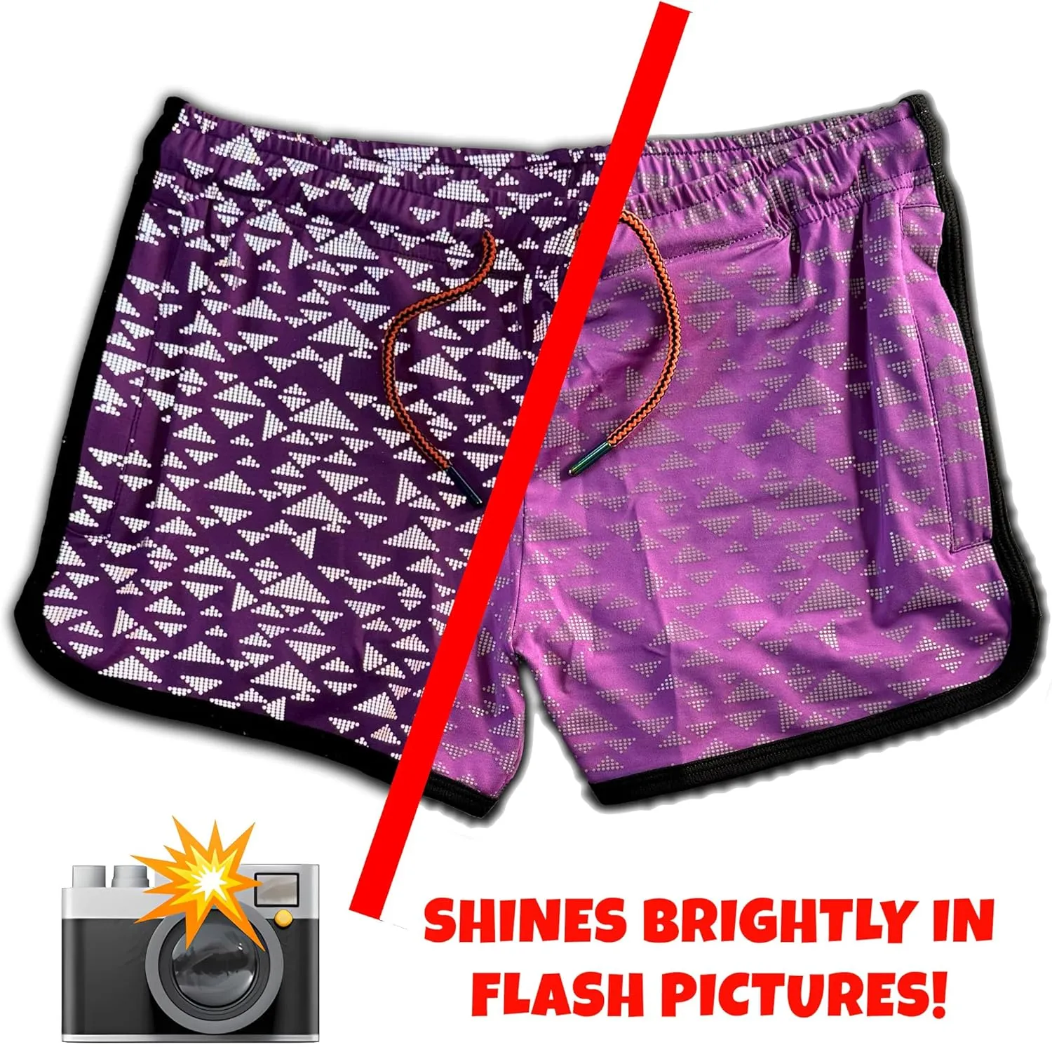 Mens Running Booty Shorts, Zippered Pockets, Rave & Party Short LGBTQ, Gay Rainbow Panda VPL 3 in Inseam Shorts