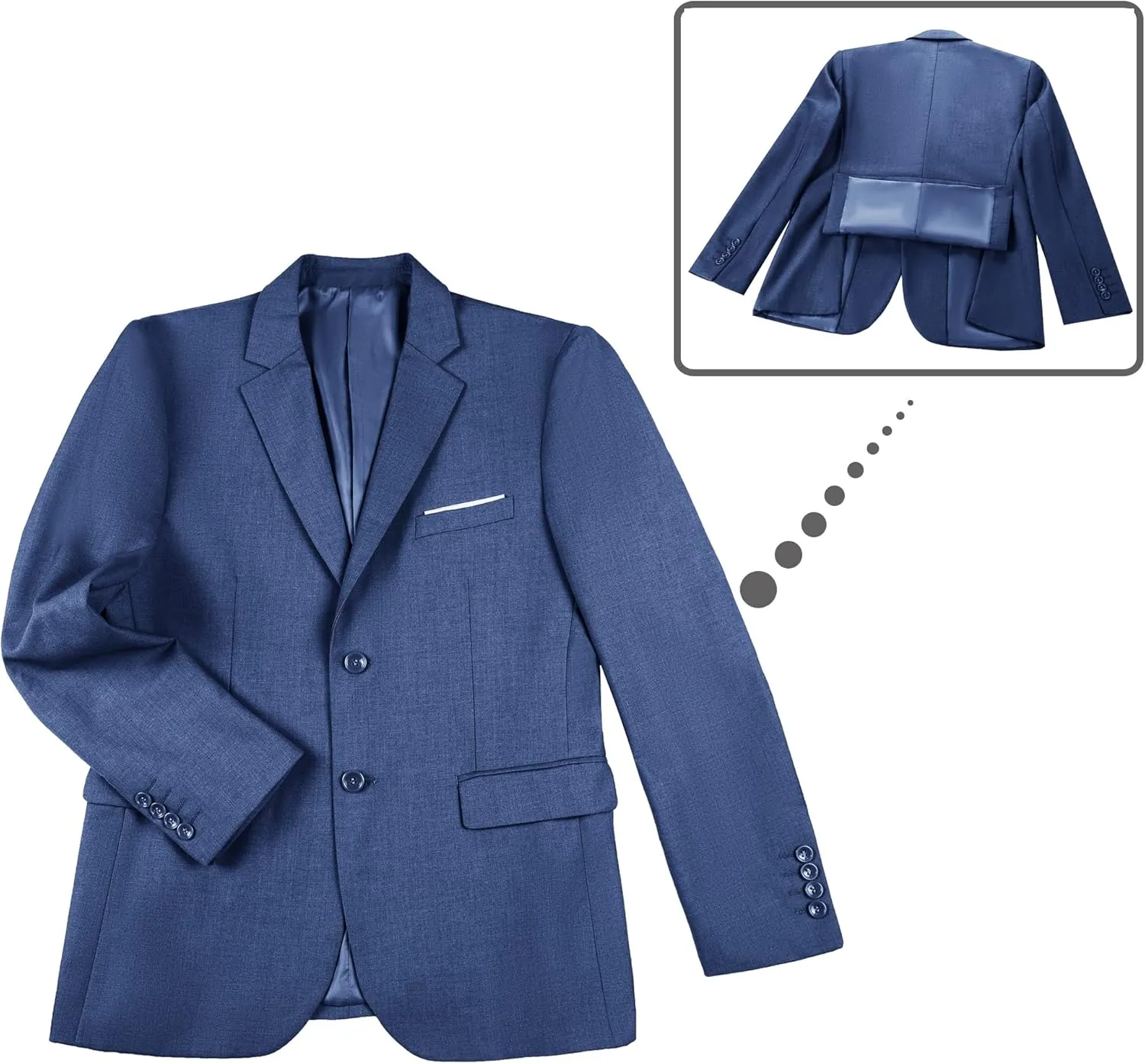 Men's Slim Fit 3 Piece Suit Two Button Business Wedding Dress Tux Suit Set Jacket Vest Pants with Tie