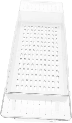 Mikinona Adjustable Bathtub Shelf Expandable Bath Tray for Tub for Snacks Towels and