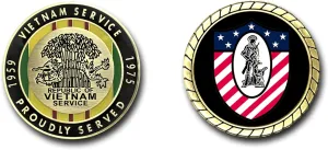 Military Productions USS Ranger CVA-61 Vietnam Service Challenge Coin