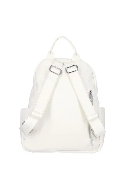 Mochila Efecto Piel Cremalleras