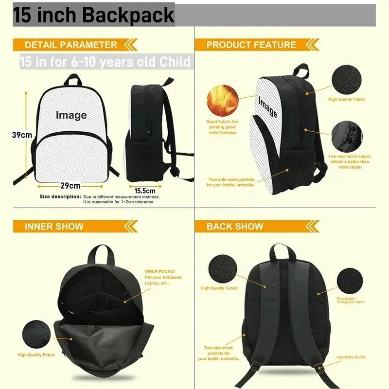 Mochila Zoonomaly Prints School Backpack for Grade 1-3  ,Large Cartoon School Bags for Boys Girls ,Children Satchel Backpack