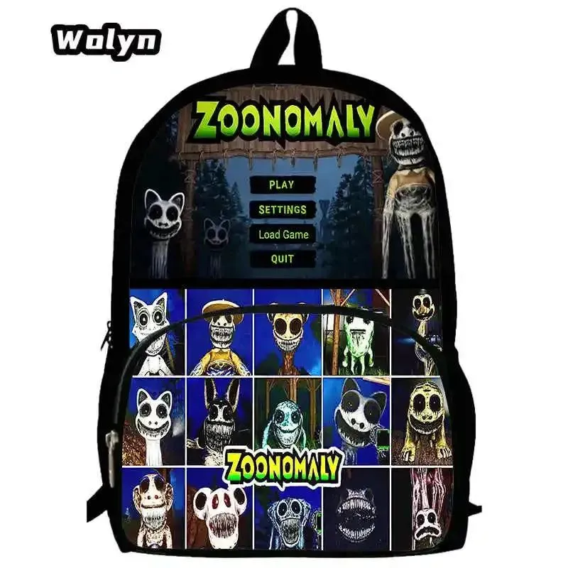 Mochila Zoonomaly Prints School Backpack for Grade 1-3  ,Large Cartoon School Bags for Boys Girls ,Children Satchel Backpack