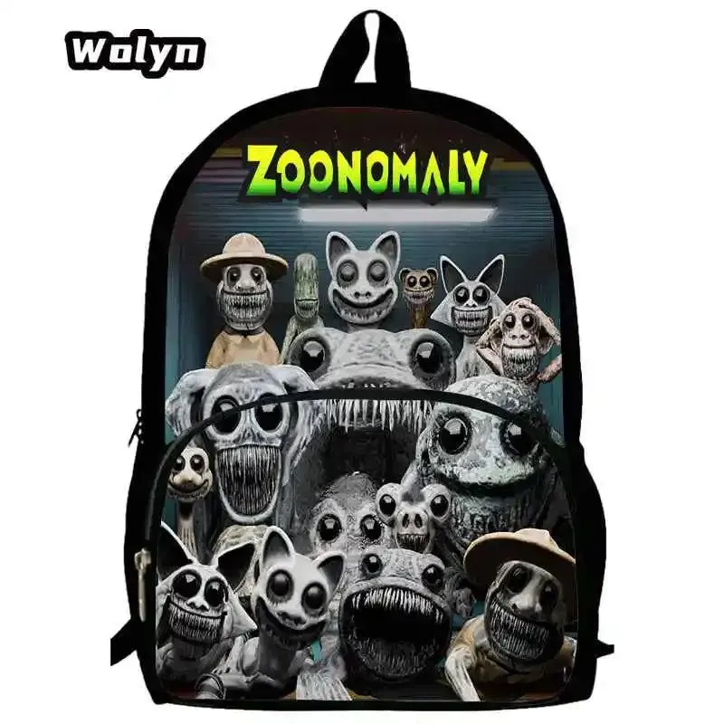 Mochila Zoonomaly Prints School Backpack for Grade 1-3  ,Large Cartoon School Bags for Boys Girls ,Children Satchel Backpack