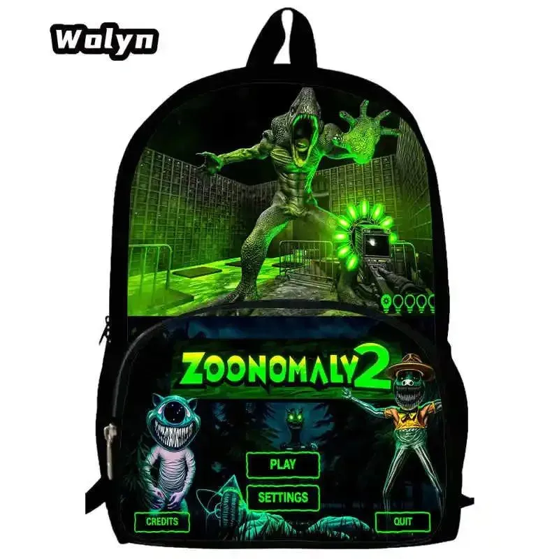 Mochila Zoonomaly Prints School Backpack for Grade 1-3  ,Large Cartoon School Bags for Boys Girls ,Children Satchel Backpack
