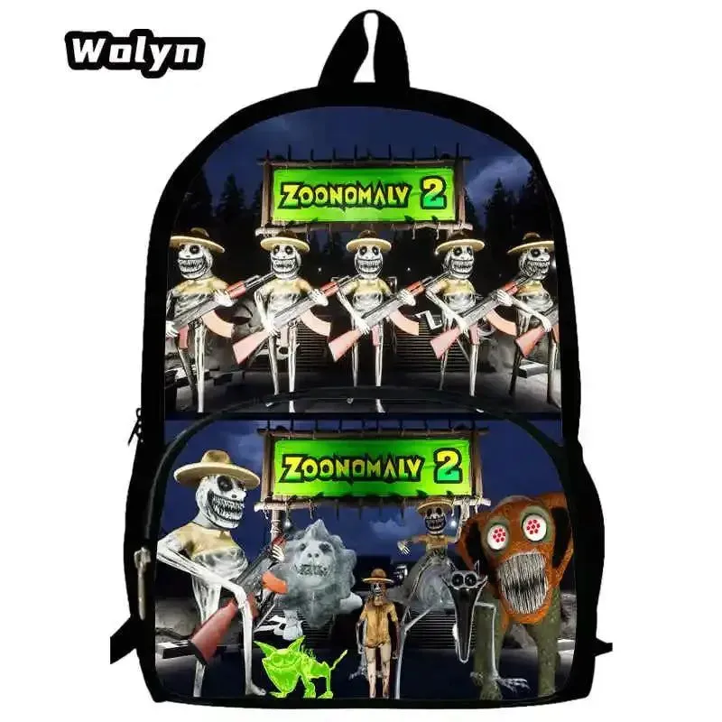Mochila Zoonomaly Prints School Backpack for Grade 1-3  ,Large Cartoon School Bags for Boys Girls ,Children Satchel Backpack