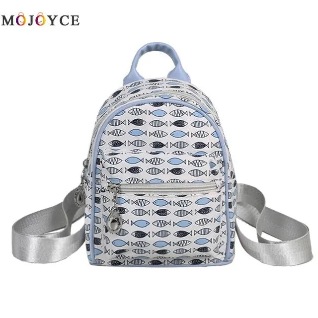 MOJOYCE Cartoon Print Backpack