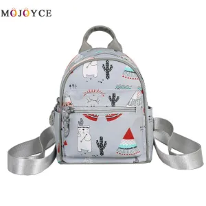 MOJOYCE Cartoon Print Backpack