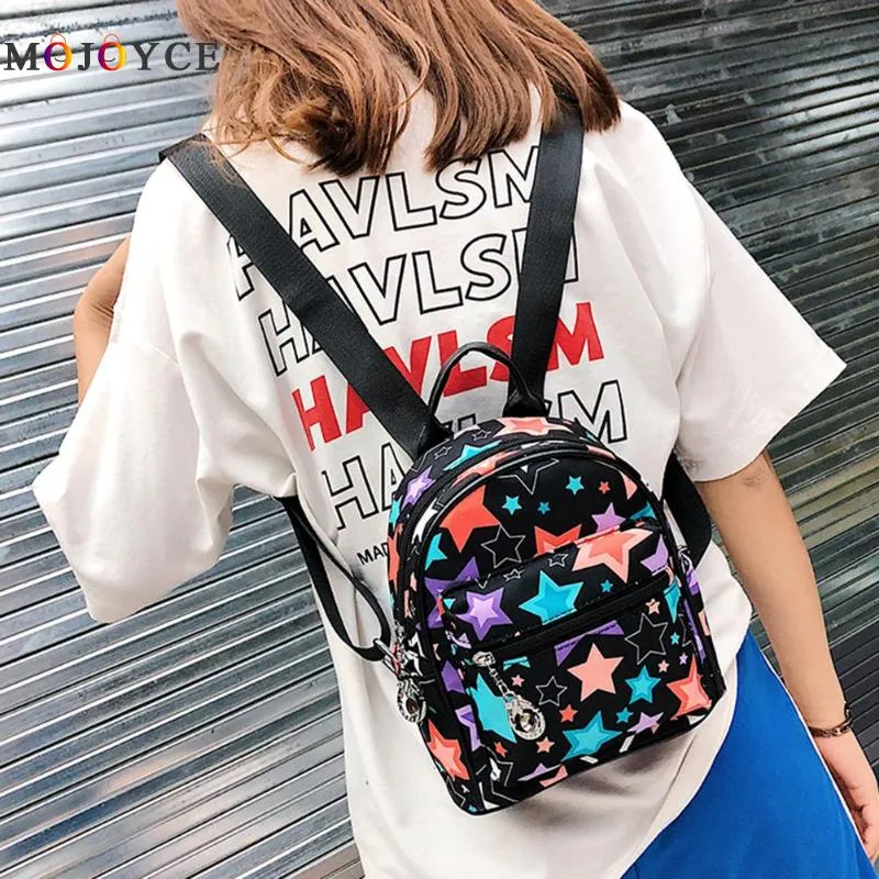 MOJOYCE Cartoon Print Backpack