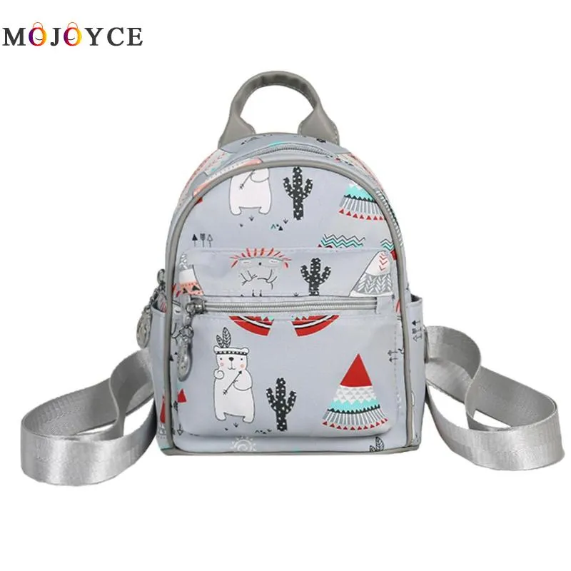 MOJOYCE Cartoon Print Backpack