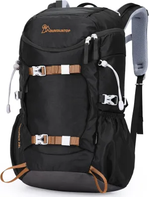 MOUNTAINTOP Small Hiking Backpack 28L Travel Daypack Lightweight for Women for Outdoor Camping