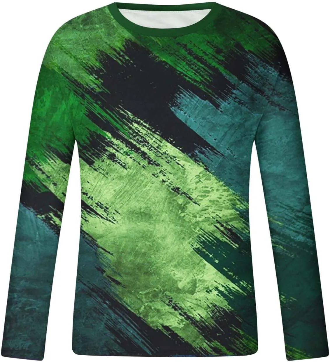 Muscularfit Crewneck Sweatshirt for Men 2024 Fashion Long Sleeve Contrast Color Pullover Blouse Casual Stylish Athletic Shirt