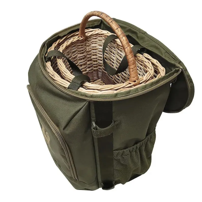 Mushroom Harvest Pack, Backpack with Twin Wicker Baskets Mushroom Picker