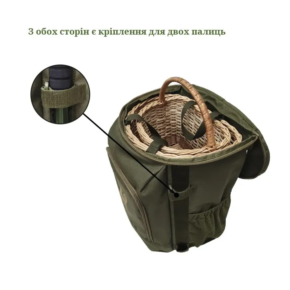 Mushroom Hunting Foraging Backpack with Baskets