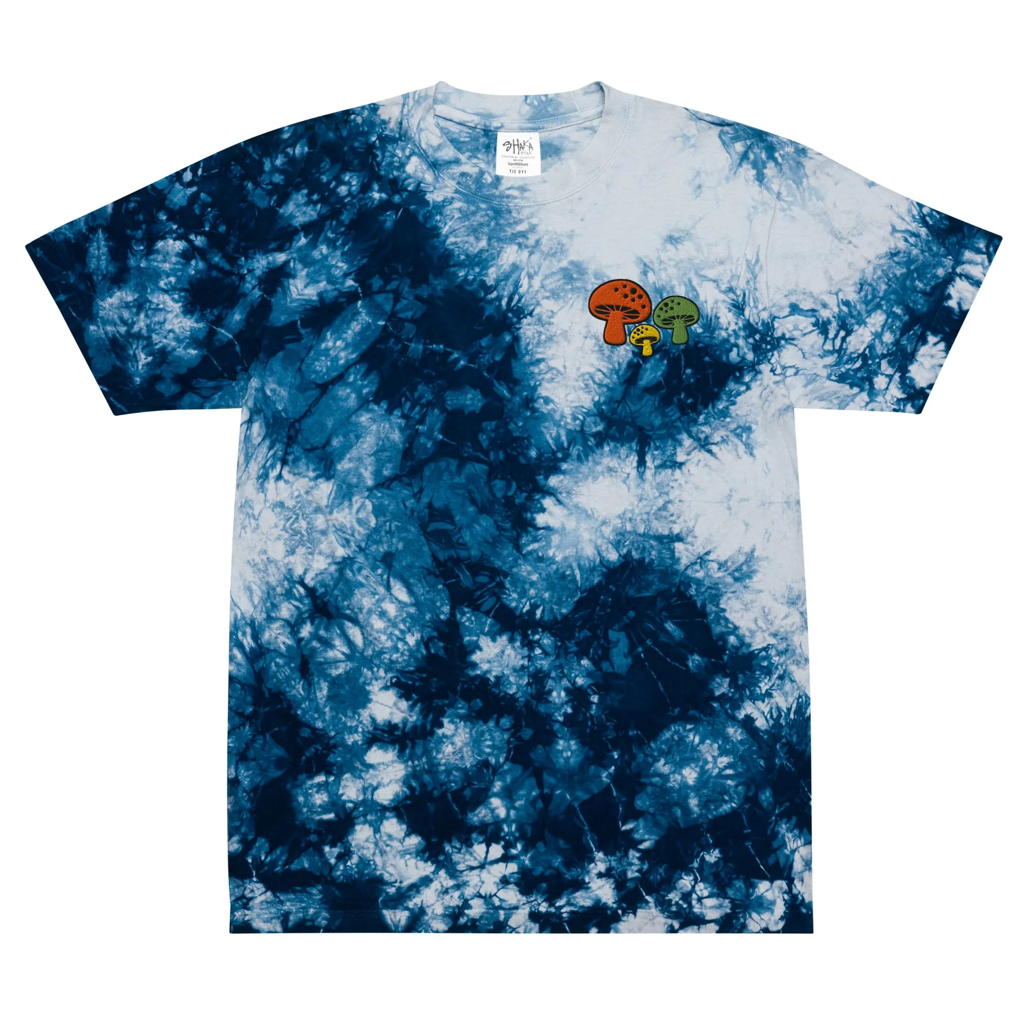Mushroom UV Tie-dye Rave Shirt for Men Women Unisex