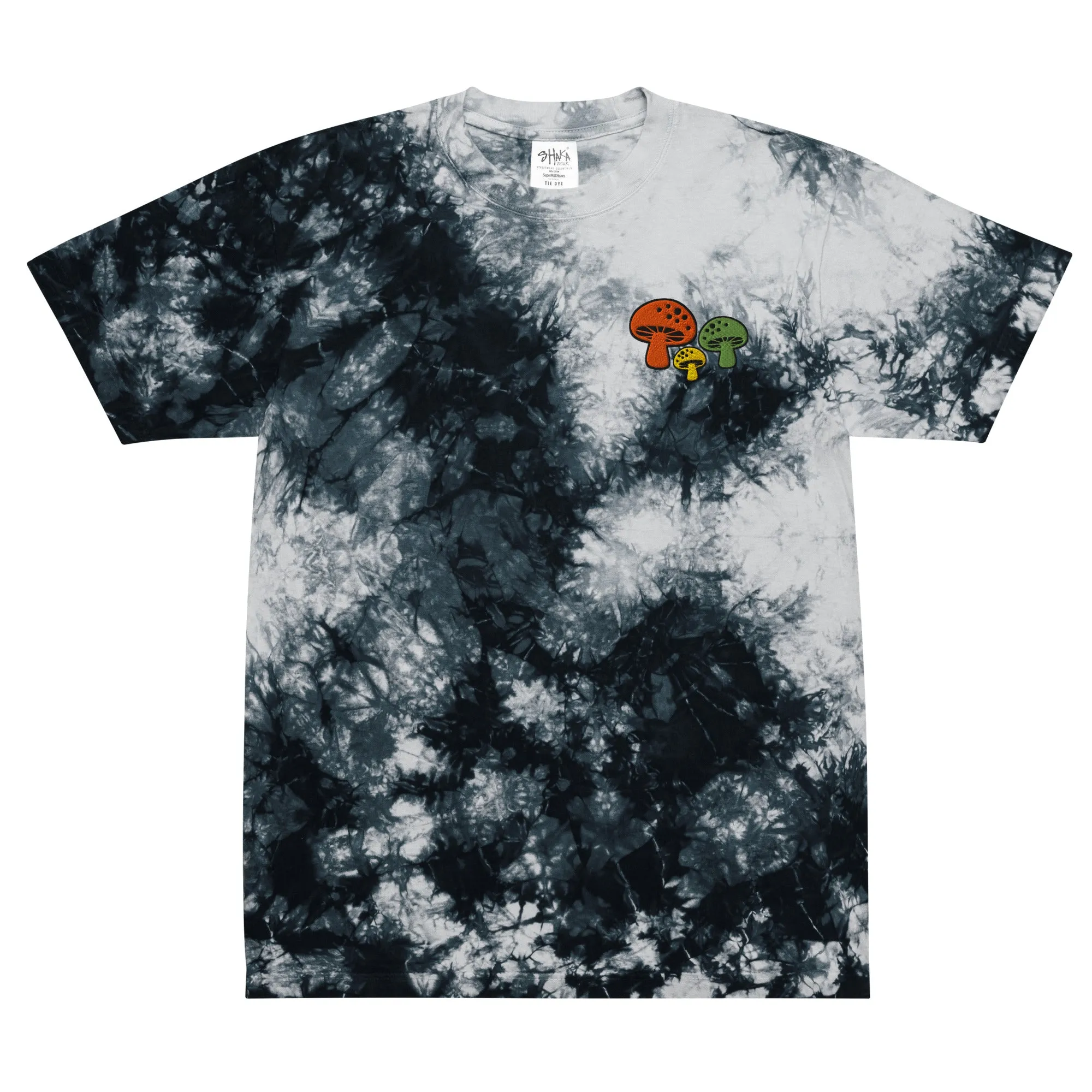 Mushroom UV Tie-dye Rave Shirt for Men Women Unisex