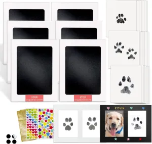 MYPAWLETS Inkless Paw Print Kit,Mess-Free Paw Print Stamp Pad for Dogs Cat,Pet Safe Clean Touch Ink Pad,Dog Nose Print Kit,Pet Paw Print Impression Kit Keepsake,Personalized Pet Lover,Dog Mom Gift-6M