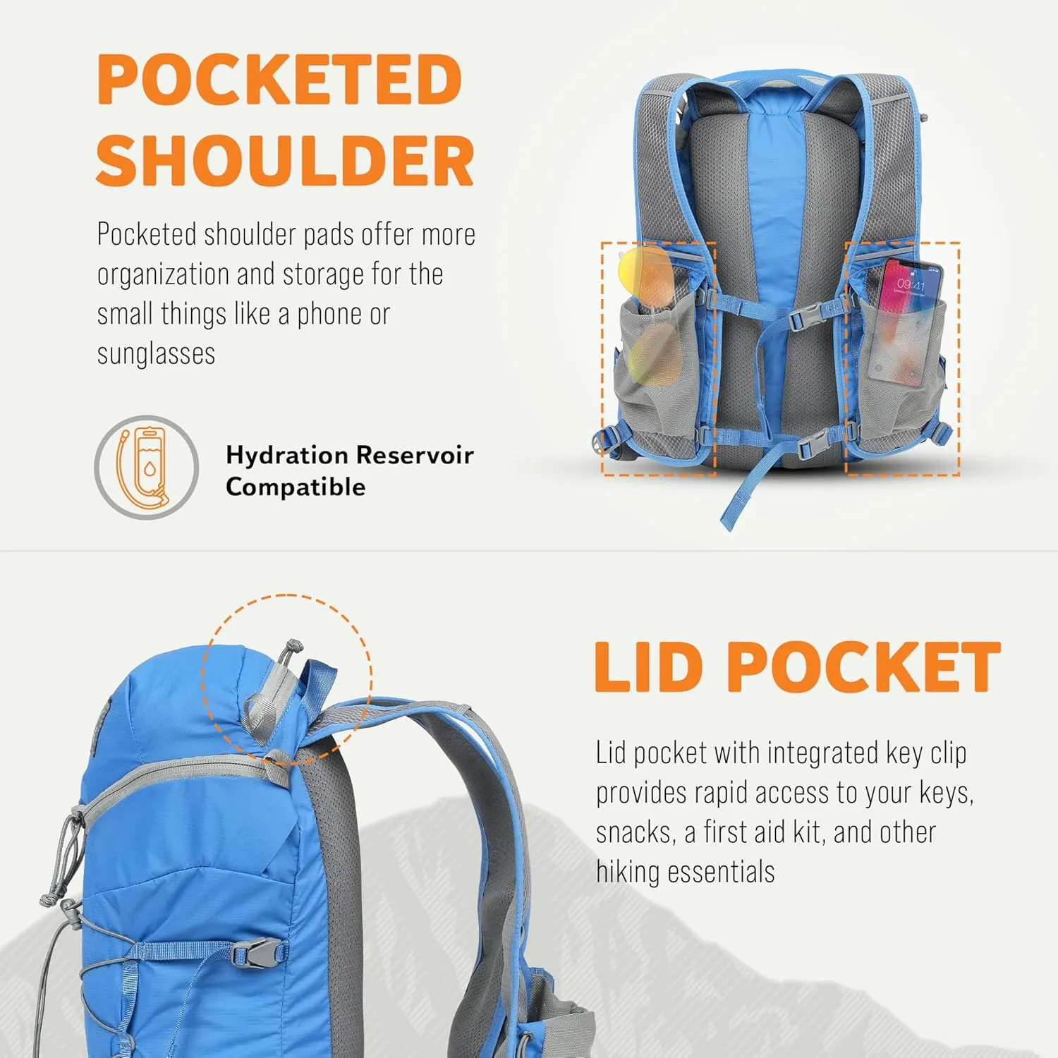 Mystery Ranch Gallagator 10 Travel Bag to Hiking Backpack Daypack, Pacific, S/M