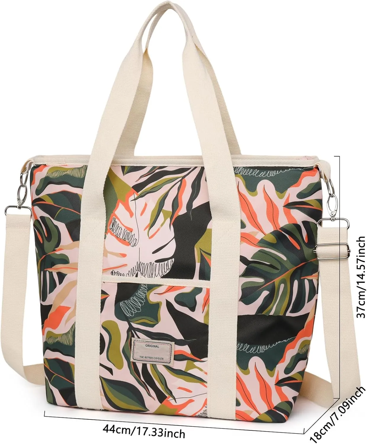 Nanxson Large Insulated Lunch Bag for Women Adult Reusable Leakproof Picnic Lunch Box Freezable Cooler Tote Bag