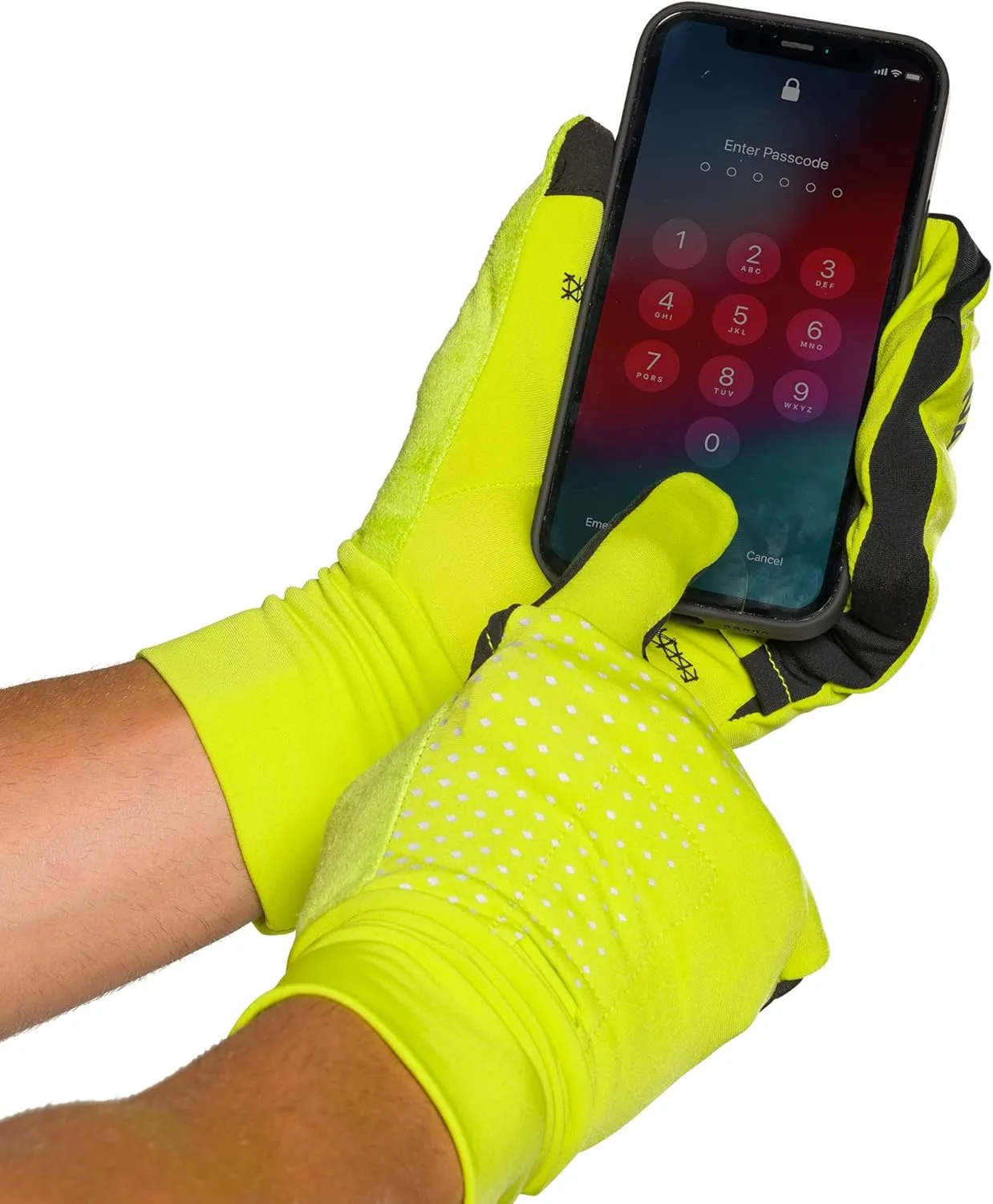 Nathan Convertible Glove to Mitt with Reflective Print. Touch Screen Finger for Smartphone Use. for Running and Outdoor Sports. Glove to Mitten.