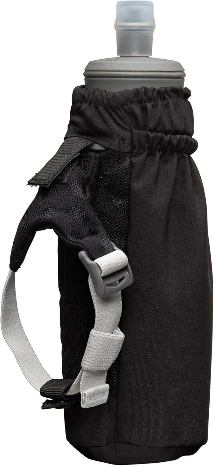 Nathan - Pinnacle 14oz Soft Flask Black/Reflective Silver OSFM