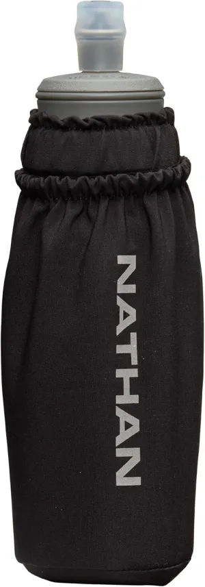 Nathan - Pinnacle 14oz Soft Flask Black/Reflective Silver OSFM