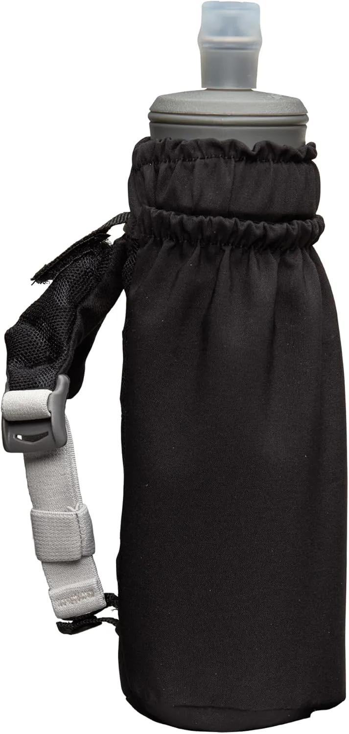 Nathan - Pinnacle 14oz Soft Flask Black/Reflective Silver OSFM