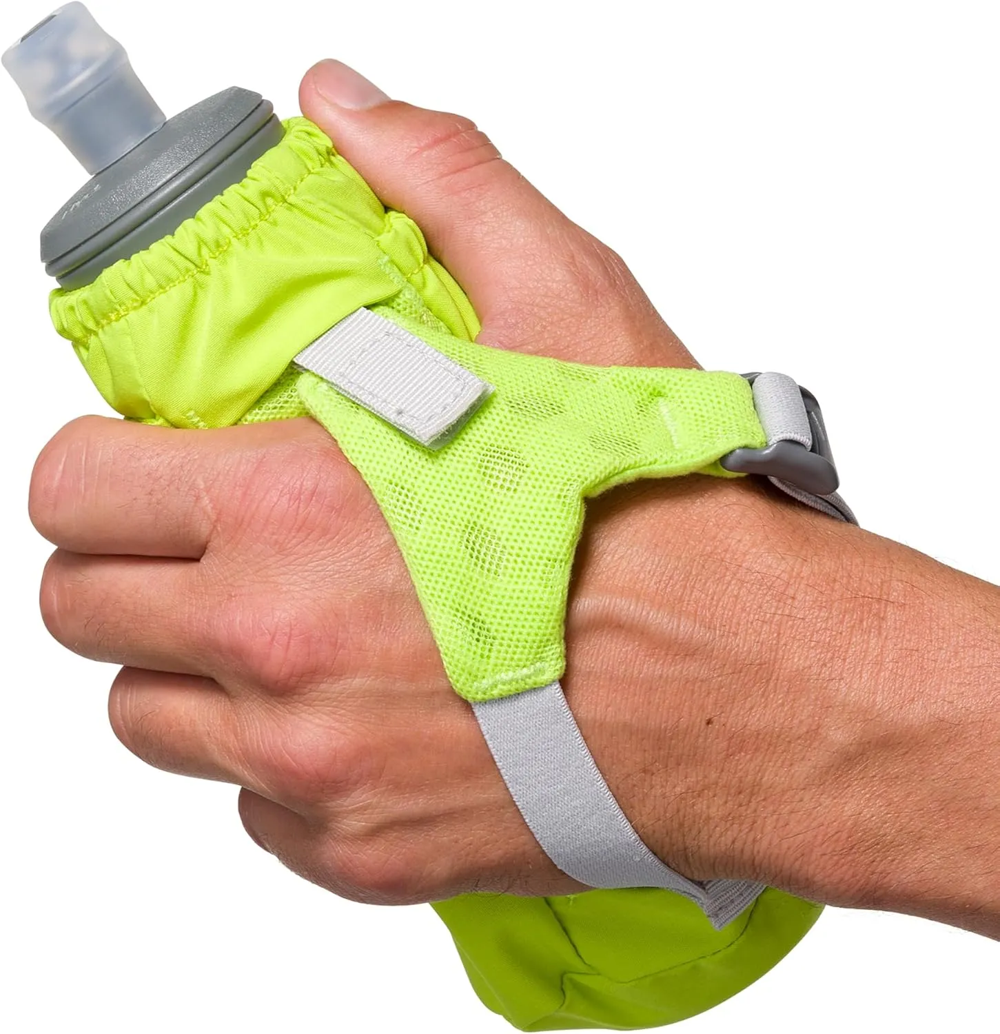 Nathan - Pinnacle 14oz Soft Flask Finish Lime/Reflective Silver OSFM