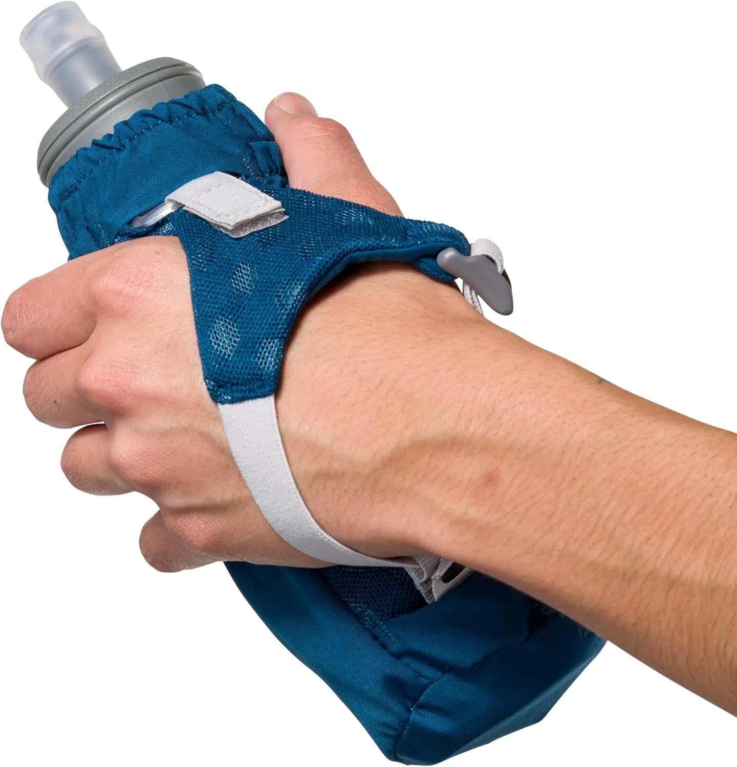 Nathan - Pinnacle 14oz Soft Flask Sailor Blue/Reflective Silver OSFM