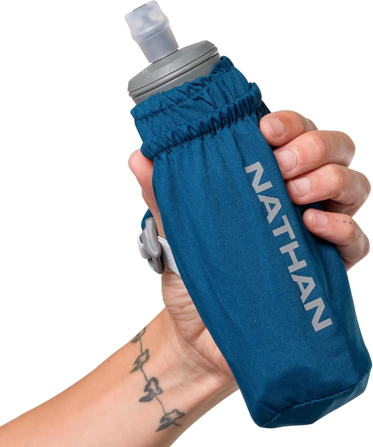 Nathan - Pinnacle 14oz Soft Flask Sailor Blue/Reflective Silver OSFM