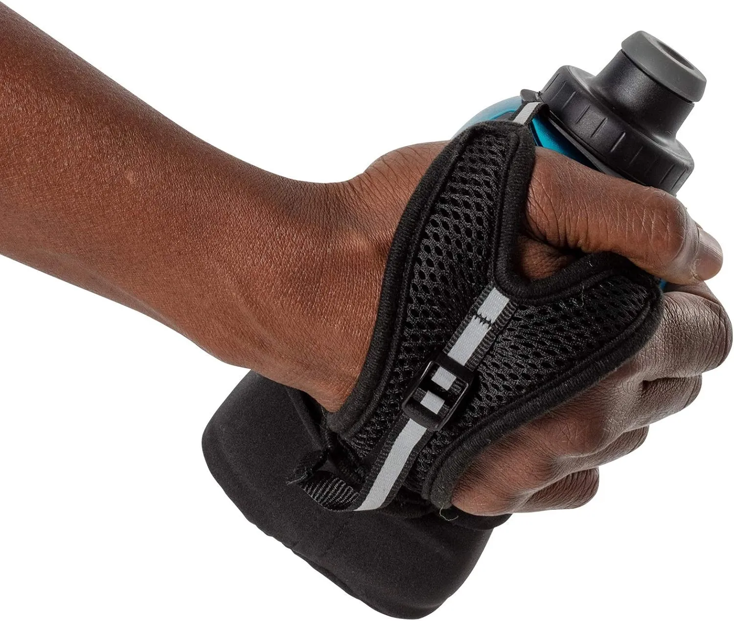 Nathan Running Handheld Water Bottle Adjustable No-Grip. Quick Squeeze Lite Hand Strap. 12oz / 18oz / Insulated. Reflective Hydration Water Bottle.