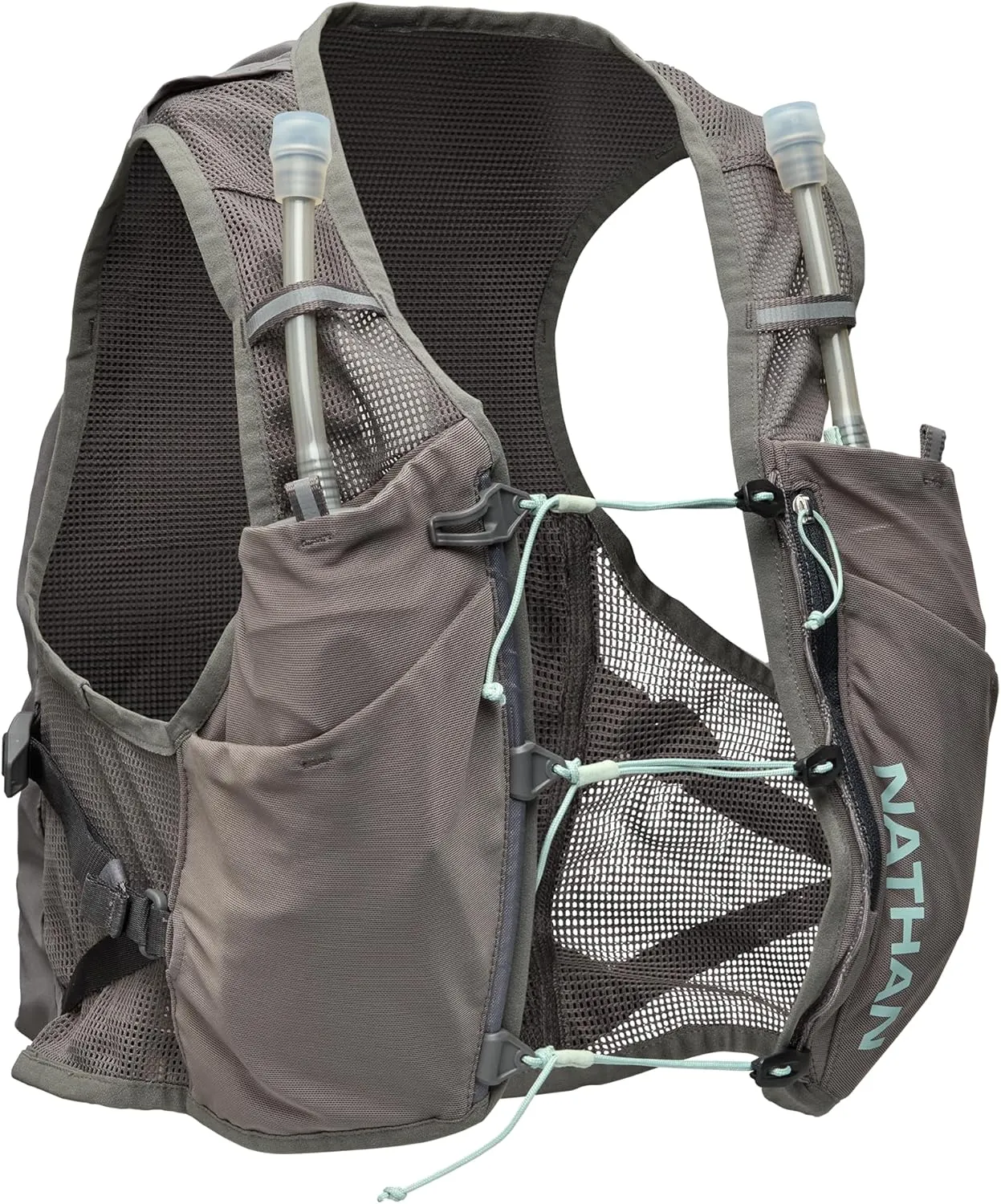 Nathan Women's Hydration Vest - Lightweight Mesh, Breathable, 2x14oz Flasks, 2L Bladder, Reflective Vest, Pinnacle Breeze