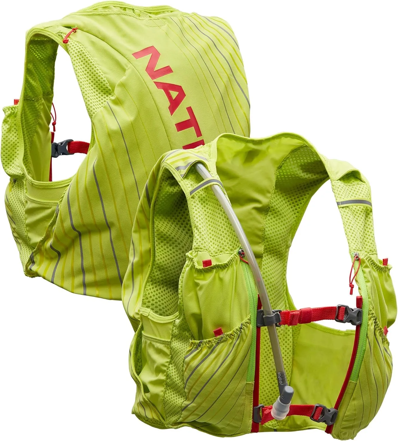 Nathan Women's Pinnacle Race Vest & 12L Hydration Pack with 1.6L Bladder, Water-Resistant Pockets, Lightweight & Moisture Wicking