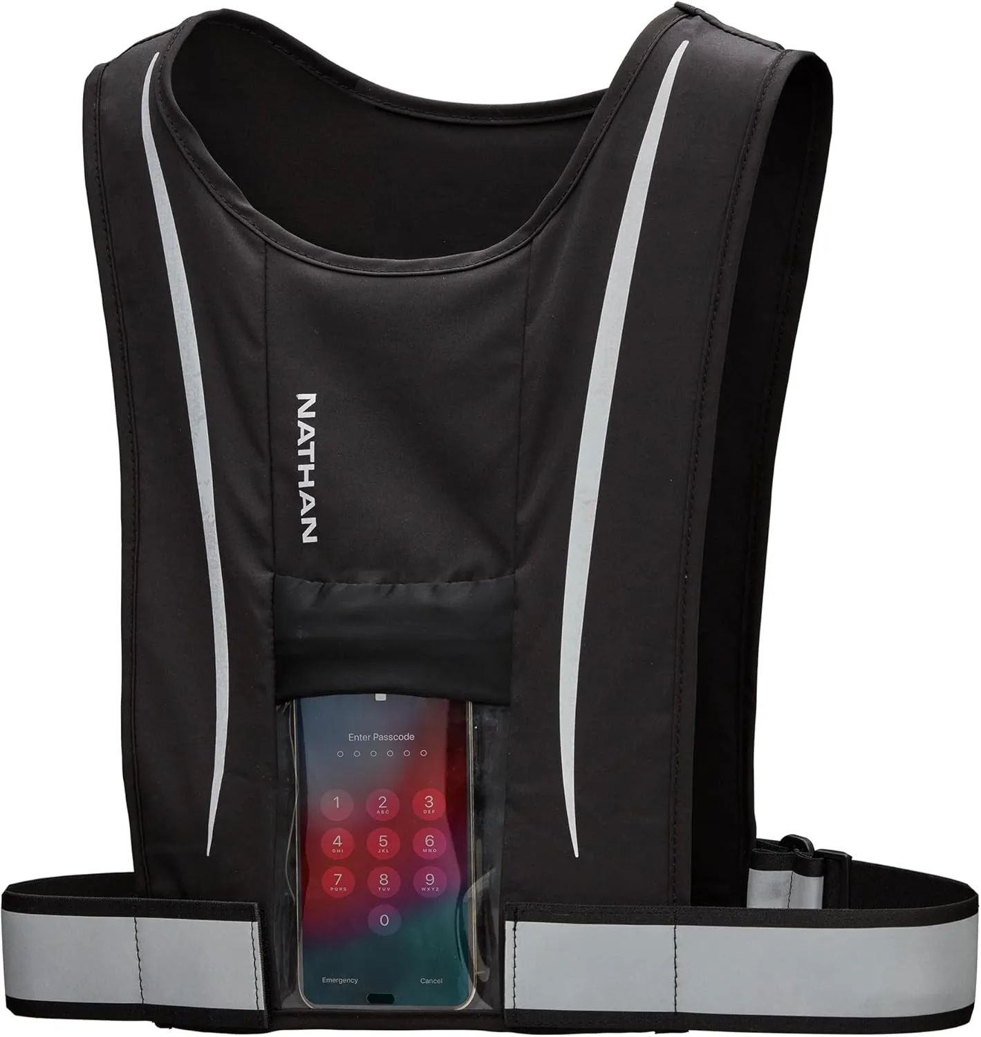 Nathans NS60300-00001-OSFM Hypernight Reflective Stash Vest Black