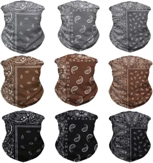 Neck Gaiter Mask Face Scarf Bandana Tube Cover Headwear Balaclava Headband Headwrap for Men and Women