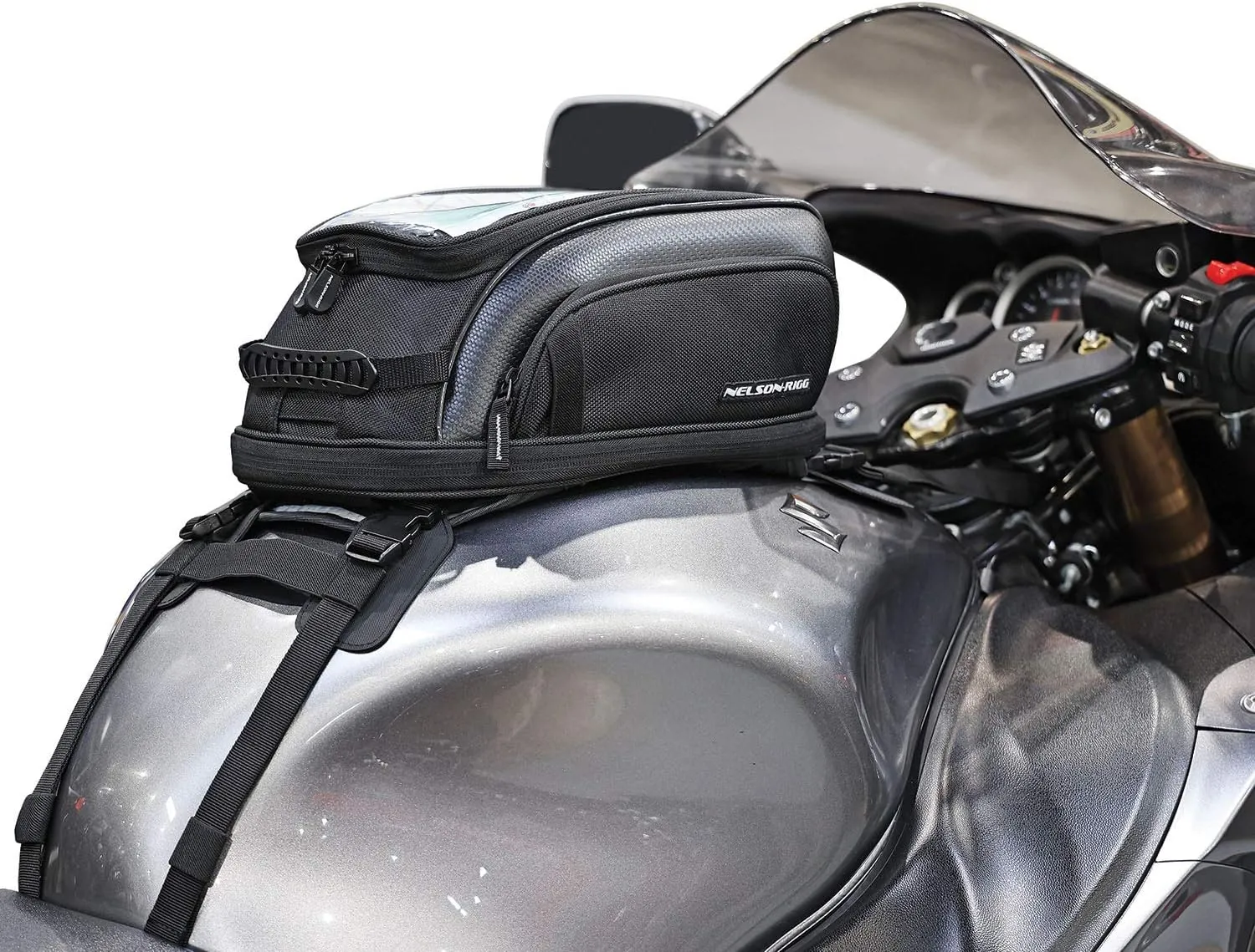 Nelson-Rigg Commuter Sport Tank Bag Magnetic and Strap Dual Mount