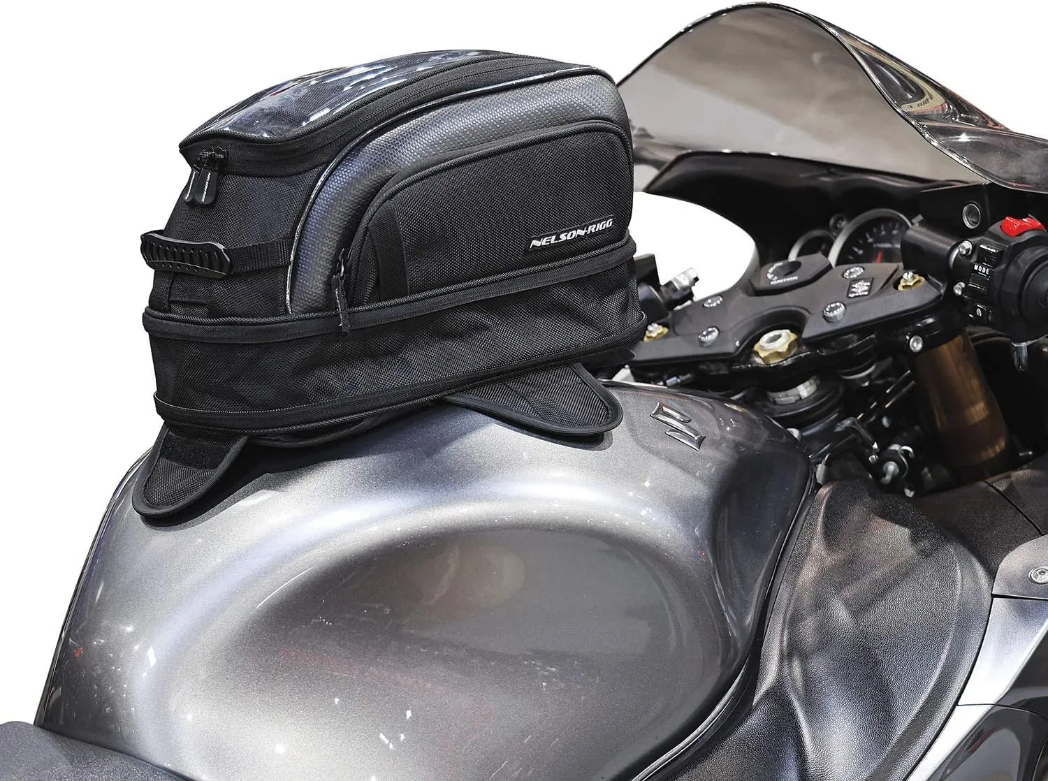 Nelson-Rigg Commuter Sport Tank Bag Magnetic and Strap Dual Mount