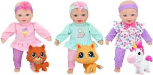 New Adventures Little Sweeties Baby Doll with Pets